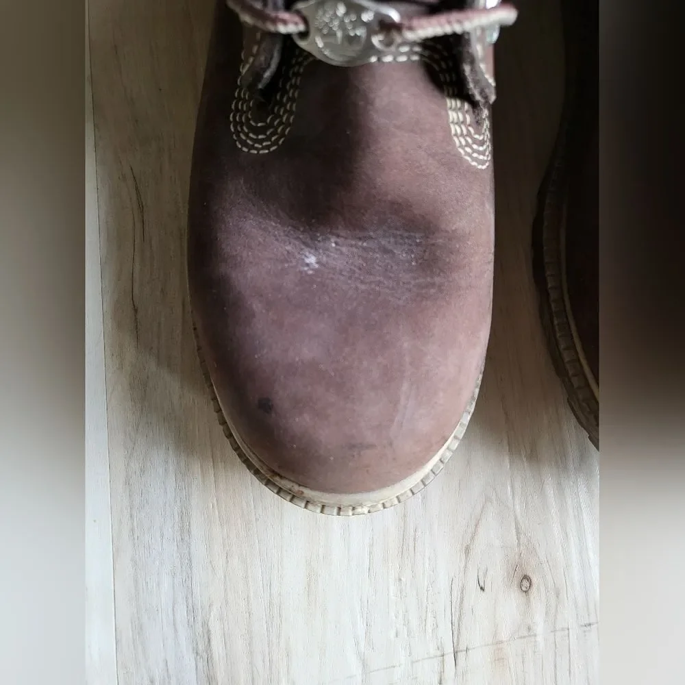 Timberland Chocolate Brown Waterproof Boots Size 8.5M Women